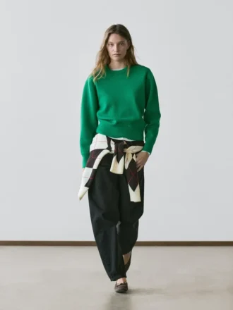 Strickpullover aus Baumwollmischung