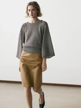 Strickpullover aus Baumwollmischung