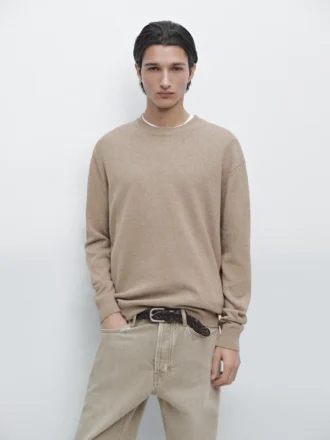 Strickpullover aus Moulina-Baumwolle