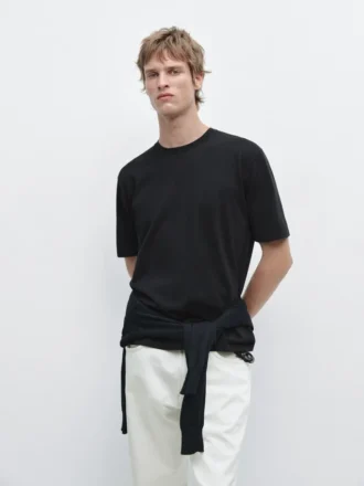 T-Shirt aus Baumwollstrick