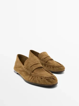 Weiche Loafer aus Spaltleder