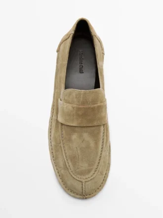 Weiche Loafer aus Spaltleder